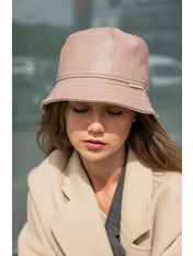 Панама PN-0157 Темний фрез + меланж Рожевий 56-57