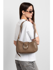 Сумка жіноча з еко-шкіри SYM-50016 Темно-бежевий Бежевий