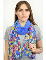 Шарф Коко Синій+чорний Синій яя_150*50