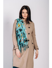 Шарф Хейді Бірюзовий яя_Бірюзовий