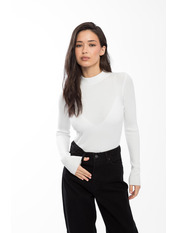 Водолазка з коміром  приталена GO-1300 one size Білий Білий one size