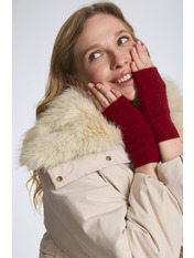 Мітенки M-4204 Бордовий one size Бордовий one size