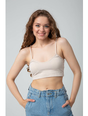 Топ в рубчик FUT-22306 Молочний S/M