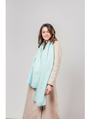 Шарф #1907 Бірюзовий Блакитний