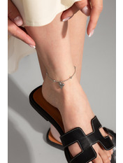 Браслет на ногу BRS-329 Сріблястий