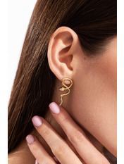 Сережки фігурні SER-13188 Золотистий