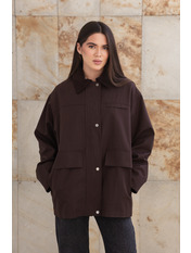 Куртка KR-1152 XS Коричневий Шоколадний Шоколадний XS