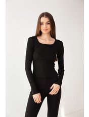 Лонгслів L-554 Чорний one size