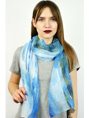 Шарф Альфреда Синій+чорний Синій