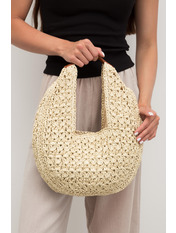 Плетена сумка SS-32-10 Світло-бежевий Бежевий
