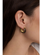 Сережки кільця SER-123 Золотистий