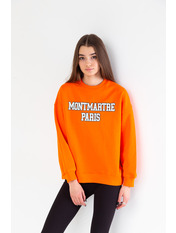 Світшот з принтом S-791 Помаранчевий XS