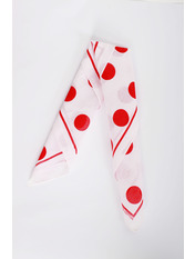 Бандана 26 Білий+червоний Білий яя_55*55