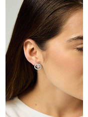 Сережки фігурні SER-13596 Сріблястий Сріблястий 3