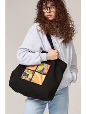 Шопер SHO-2732-2 Помаранчевий Чорний+помаранчевий