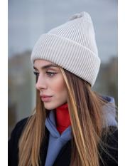 В'язана  шапка SHP-VV-93057 Білий Молочний