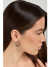 Сережки фігурні SER-303 Сріблястий