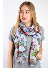 Палантин Еліна Сірий яя_180*90