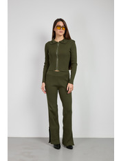 Трикотажний костюм KT-92492 one size Оливковий Зелений Оливковий one size