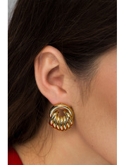 Сережки фігурні SER-13541 Золотистий