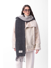 Шарф кашеміровий двохсторонній SH-11021 Сірий