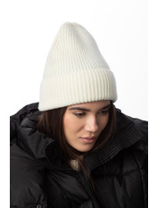 Шерстяна шапка SHP-25003 Молочний