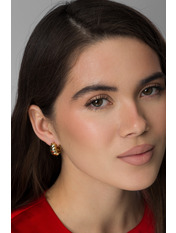 Сережки кільця SER-13479 Золотистий