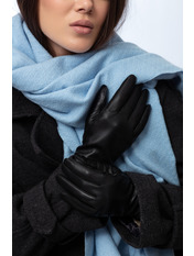 Шкіряні сенсорні рукавиці RUK-54-4 6,5 Чорний Чорний 6,5