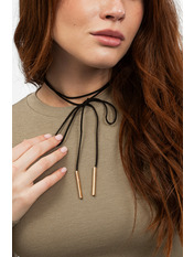 Чокер CH-220 Чорний Чорний+золотистий