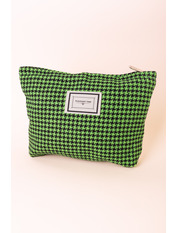 Косметичка KM-К2022-01 Салатовий-чорний Зелений