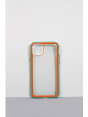 Чохол для iphone XR Рамки Блакитний+помаранчевий Блакитний яя_XR