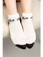 Шкарпетки SH-8034 Молочно-чорний 5 Молочний