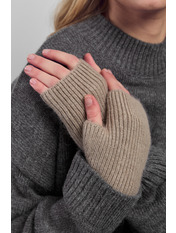 Мітенки М-29 one size Шамуа Бежевий Шамуа one size