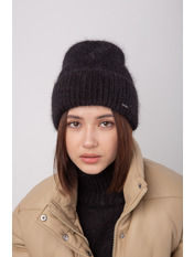 Ангорова шапка SHP-8398 Чорний