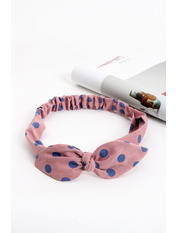 Пов`язка на голову - тюрбан P-2003 Пудровий Рожевий