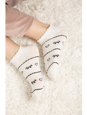 Шкарпетки SH-8038 Молочно-чорний 3 Молочний