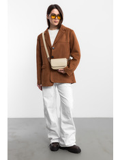 Сумка жіноча з еко-шкіри SYM-22-31-5 Бізон Бежевий