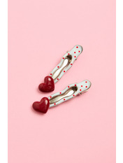 Набір заколок NZAK-1475 Молочний Молочний+червоний