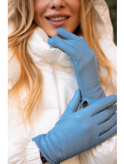 Шкіряні рукавиці RUK-5/4k 8 Блакитний Блакитний 8