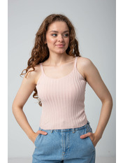Топ в рубчик FUT-21460 Рожевий M/L