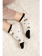 Шкарпетки SH-8038 Молочно-чорний 5 Молочний