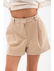 Шорти з костюмної тканини BR-SH0513 Бежевий S
