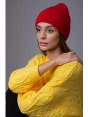 Бавовняна шапка SHP-47473 Червоний Рубін