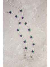 Ланцюжок для окулярів AKS-806 Білий Біло-фіолетовий