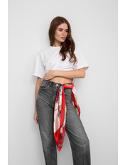 Хустка атласна APL-254417 Червоний