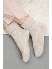 Шкарпетки вовняні KR-8011 Бежевий Світло-бежевий 1