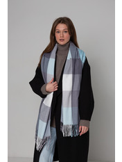 Шарф SH-040120 Блакитний Сірий Сіро-блакитний