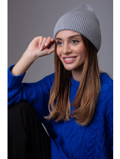 Бавовняна шапка SHP-47473 Сірий Димка