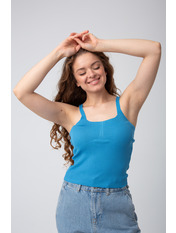 Топ в рубчик FUT-21449 one size Синій