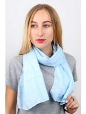 Шарф N-17-021-WJ Ніжно-блакитний Блакитний